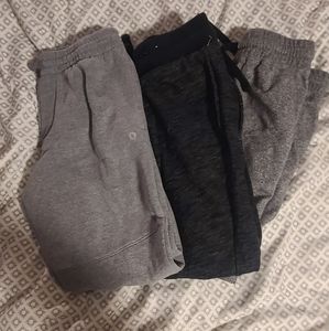 3 pair of sweatpants